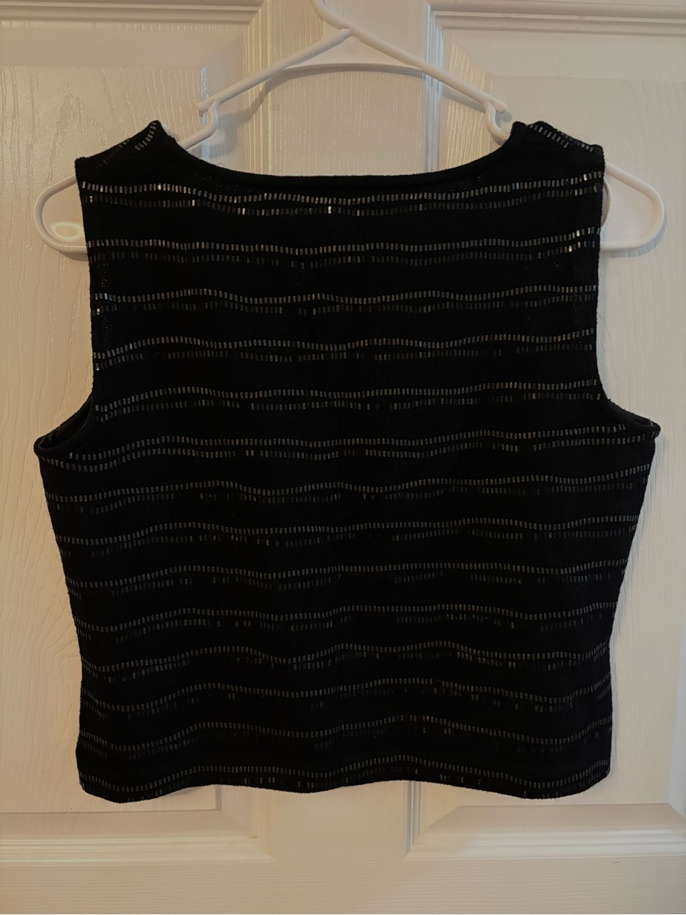 St. John black embellished tank top - Picture 3 of 3